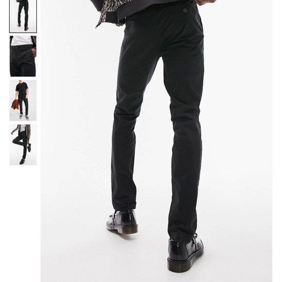 NORDSTROM TOPMAN 3 PAIR! SKINNY FIT STRETCH CHINO PANTS 36 x 32 - Picture 5 of 6